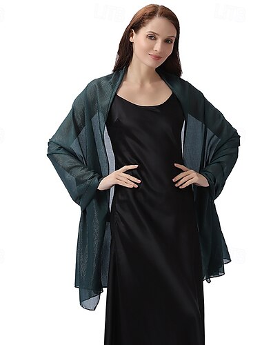  Chales de gasa para mujer, vestidos de noche, bufandas suaves, bufandas formales para bodas y novias.