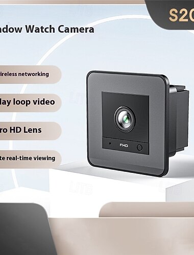  Draadloze HD-beveiligingscamera met wifi, nachtzicht, bewegingsdetectie, binnen- en buitenmonitor voor huisdieren, camera voor op afstand bekijken