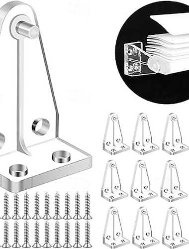  1インチのホールドダウンブラケット12個、透明プラスチックフック、ブラインドホルダー、1インチのミニ水平ブラインド、シェード、窓、ドアの交換品