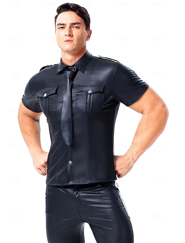  Halloween Blusa / Camicia Costume Sexy Adulti Per uomo Halloween Carnevale Discoteca Parata dell'Orgoglio Mese dell'orgoglio Costumi di Halloween facili Vestirsi