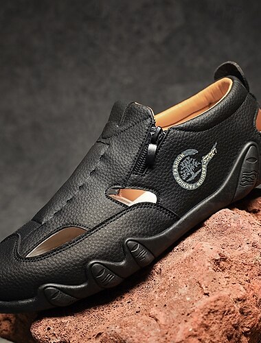  Herrensandalen, blaue Sportsandalen mit geschlossener Spitze und verstellbarer Passform zum Wandern, Laufen und für Sommeraktivitäten