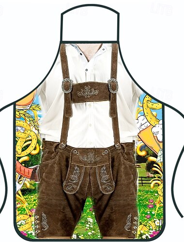  Oktoberfestbier Kostüm Schürze Dirndl Lederhosen Oktoberfest / Bier Bayerisch Bayerisches Paar Wiesn Traditioneller Stil Wiesn Herren Damen Party Bier Festival Stoff im traditionellen Stil Schürze