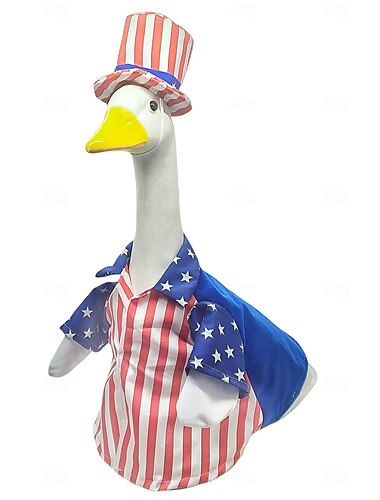  Gans Outfit Set Kostüm für Gänse Geburtstagsparty Garten Dekor Gans Kleidung Hof Statue Kostüm