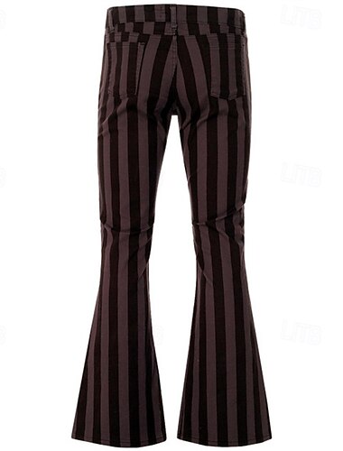  Retro vintage Jaren '70 Groovy Bell Bottom broek Uitlopende broek Schijf Medium taille Gestreept Voor heren Halloween Carnaval Vakantie muziekfestival Festival Volwassenen Broeken