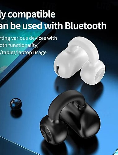  Auricolari Bluetooth 5.3 Open-Ear Clip Z28 – Cuffie true wireless TWS con microfono bassa latenza suono HiFi design leggero con gancio sportivo per iOS/Android