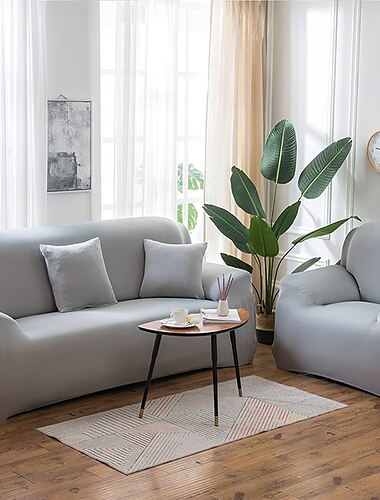  bankhoes voor de woonkamer, 4-zits stretch meubelbeschermer stofdichte loveseathoes all-inclusive hoes meubelbeschermer stoelhoezen voor de woonkamer