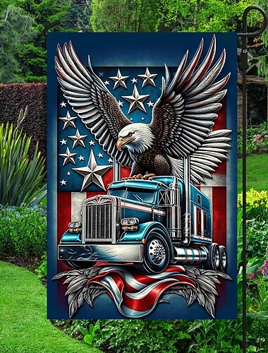  4. Juli Unabhängigkeitstag Gartenflagge 12 x 18 Zoll Gartenflaggen kleine Gartenflaggen für draußen Outdoor-Flaggen Urlaubs-Gartenflaggen für alle Jahreszeiten
