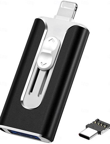  USB 8 ακίδων USB 3.0 4 σε 1 κινητό τηλέφωνο υπολογιστής u-disk με προσαρμογέα type-c, αποθήκευση memory stick για εύκολη δημιουργία αντιγράφων ασφαλείας φωτογραφιών και βίντεο, plug and play