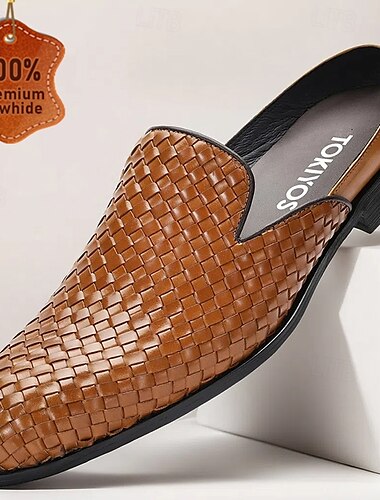  Sabots et mules tissés pour hommes – chaussures de marche élégantes et décontractées en crochet pour l'été, la plage et les activités de plein air