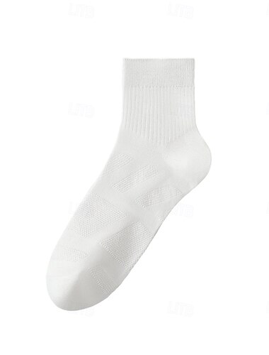  Herren 1 Paar Socken Schwarz Weiß Farbe Einfach Schule Formell Outdoor Dünn Sommer Täglich Lässig
