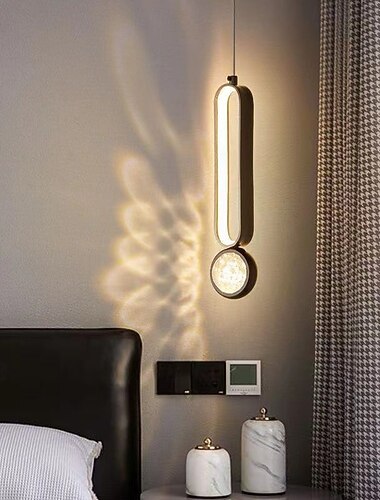  LED Pendelleuchte modern schwarz Nachttischlampe Pendelleuchte Metall lackierte Oberflächen modern 220-240V 110-120V