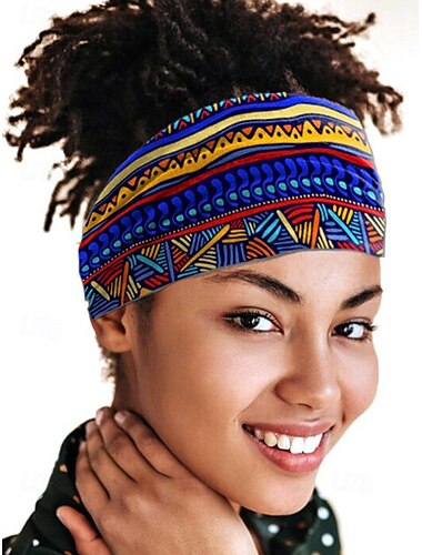  Bunte Boho-Twist-Stirnbänder für Damen – weiche, dehnbare, breite Haarbänder für Yoga, Festivals und die Freizeit