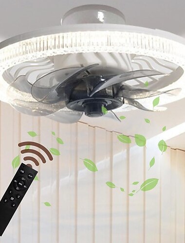  1 Stück E26/27-Fassung, dreifarbiges Ventilatorlicht, Dimmhelligkeit, Windgeschwindigkeit einstellbar, Timing, Küche, Wohnzimmer, Schlafzimmer, Esszimmer, Deckenventilatorlicht, 85–265 V