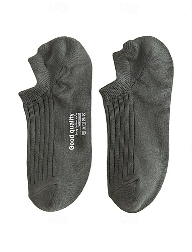  Herren 1 Paar Socken No-Show und Liner-Socken Schwarz Weiß Farbe Einfach Schule Formell Outdoor Mittel Sommer Frühling Herbst Täglich Lässig