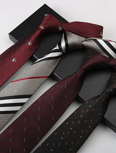  Hombre Corbatas Moda Negocios Jacquard Patrón Fiesta de Boda Ropa Cotidiana