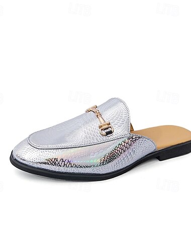  Herren-Loafer aus grünem Schlangenleder mit goldenen Akzenten – modische Slipper für formelle Abendessen und Abende