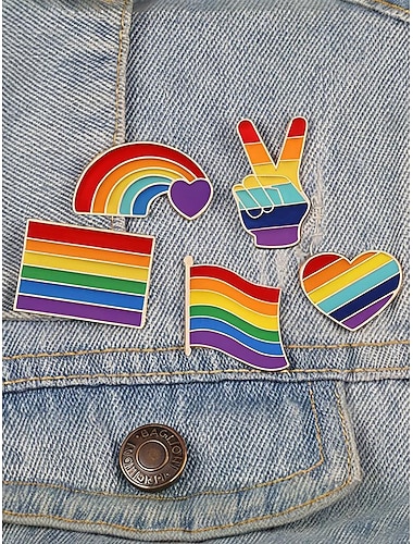  HBTQ+ regnbågsemaljpin - pridemärkeskollektion för jackor, ryggsäckar och hattar, unisex färgglada accessoarer, perfekt för prideparader, festivaler och HBTQ-evenemang