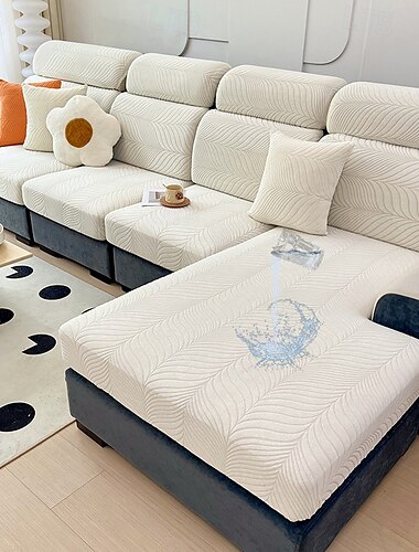  Spandex-Couchbezüge, Jacquard-Magic-Sofabezug, kratzfester Sofabezug für Hunde und Haustiere, Schonbezüge für Zweisitzer, L-förmig, 3-Sitzer, waschbarer Schutz