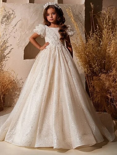  Princesa Cola de Corte Vestido de Niña Florista Primera Comunión Elsa congelada Niñas lindo vestido de fiesta Encaje con Fruncido Estilo real tutú Ajuste 3-16 años