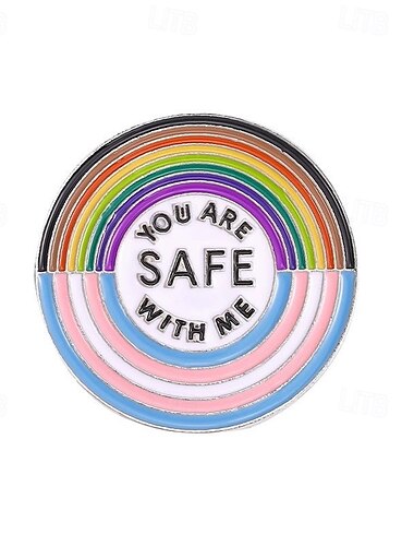  Pride Month LGBTQ Regenbogen-Pin für Liebe, Einheit und Stolz, ca. 3 x 3 cm