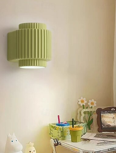  מנורות קיר לד מינימליזם שרף פמוטי קיר למעלה ולמטה מודרני בסגנון עכשווי סלון חדר שינה חדר אוכל מנורת קיר מתכת