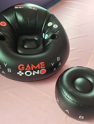  E-sport aufblasbarer Sofastuhl kreativer Internetcafé-Spiel-Rückenstuhl Schlafzimmer beflocktes faules Sofa