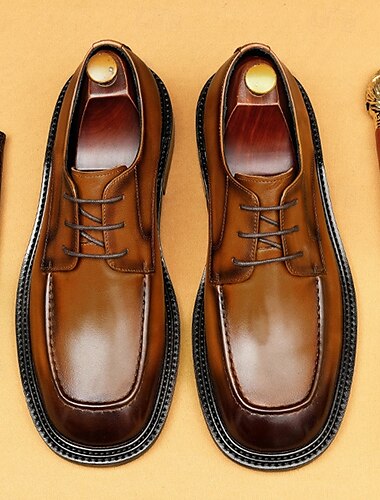  Herren-Slipper aus poliertem braunem Leder – elegantes, bequemes Schuhwerk für Abendpartys, Gesellschaftstanz und Galaveranstaltungen