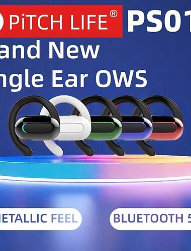  Auricolari Bluetooth M-F9 5.3 Wireless con Gancio – Cuffie aperte TWS con Cancellazione del Rumore ENC Gaming a Latenza Ridotta per IOS e Android
