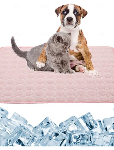  Hundekühlmatte – sofort kühlendes Haustierbett für Hunde &Katzen ungiftig &maschinenwaschbare Kühlmatte mit rutschfester Unterseite für den Innenbereich &Reisenutzung