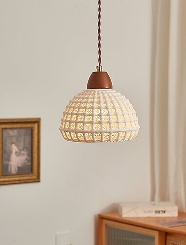  Lampă pandantiv cu LED, finisaj metalic, mini-lumini ceramice reglabile, pentru bucătărie deasupra chiuvetei, sufragerie, alb cald, bec de 110-220v inclus
