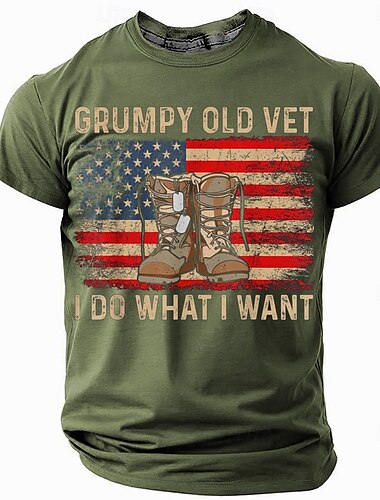  Homme Vieil Homme Grincheux T-shirt Manche Courte T-shirt Impression 3D Col ras du cou Chemise Mode Quotidien Basique Rue Occasionnel Quotidien Noir Rouge Bleu Été Printemps Toutes saisons Vêtement