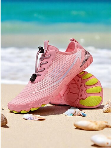  scarpe da acqua rosa ad asciugatura rapida da donna – scarpe da ginnastica in rete traspirante per la spiaggia, la nautica e gli sport acquatici