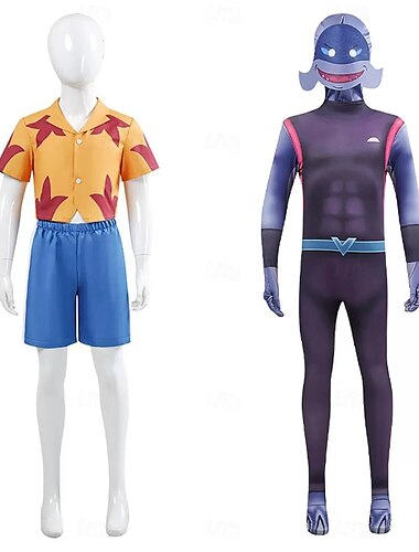  リロ ガントゥ船長 コスプレ衣装 コスプレ 映画コスプレ for 男性用 女性用 男の子 子供用 成人 ハロウィーン カーニバル パーティー