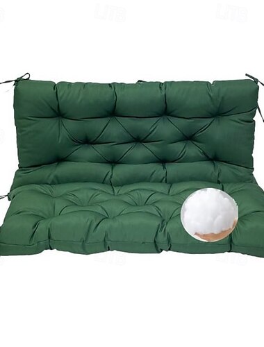  Schommelstoelkussen dik, vervangende kussens voor buitenschommels voor 2/3-zits patio/portiekschommel, groen