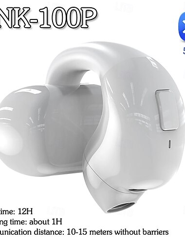  Căști Bluetooth Open-Ear Clip wireless sport cu anulare activă a zgomotului sunet stereo durată lungă de viață a bateriei Bluetooth 5.3 pentru alergare și antrenament