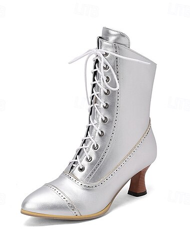  Rokoko Viktorianisch Renaissance Schuhe Stiefel Damen königlich Maskerade Alltagskleidung Erwachsene Schuhe Winter