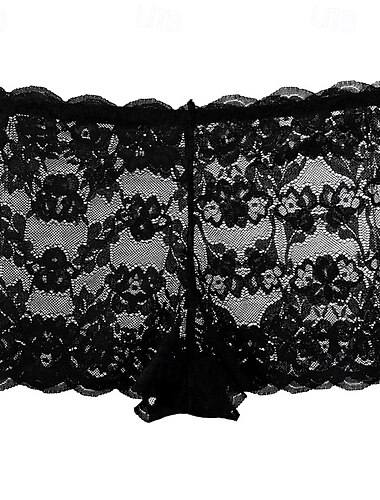  Damen Extraklein Shorts Komfort Kurz Mittlere Taillenlinie Pflanzen Tropisch Spitze Gestrickt Atmungsaktiv Atmungsaktivität Bequem Dehnbar Täglich Alltagskleidung Milchweiß Weinrot Azurblau