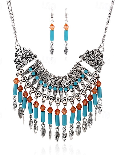  1 PC Collar For Mujer Calle Diario Diamante Sintético Largo Collar de gota de agua