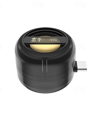  Muziekversterker voor mobiele telefoons, plug-and-play, 5x versterking, kristalhelder geluid, compacte luidspreker voor thuis of op reis (3,5 mm-aansluiting, type-c-aansluiting)