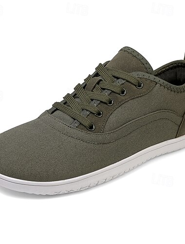  Baskets décontractées en toile blanche pour homme – chaussures minimalistes pour tous les jours, idéales pour les trajets domicile-travail, l'université et les vendredis décontractés