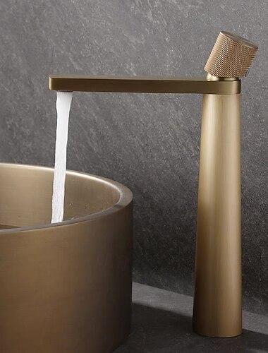  Robinet de lavabo - Cascade Électroplaqué Ensemble central Poignée unique à un trouBath Taps