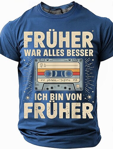  Herr Rolig Slang T-shirt Kortärmad T-shirt 3D-tryck Rund hals Skjorta Mode Dagligen Gata Ledigt Dagligen Svart Rubinrött Blå Sommar Vår Alla årstider Kläder S M L XL XXL XXXL