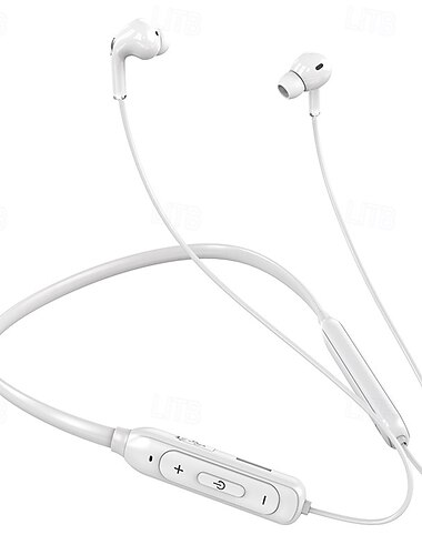 Bluetooth Nackenband-Ohrhörer mit MP3-Kartensteckplatz – Kabellose In-Ear-Kopfhörer mit Mikrofon wasserdichte Sport-Ohrstöpsel für Mobilgeräte