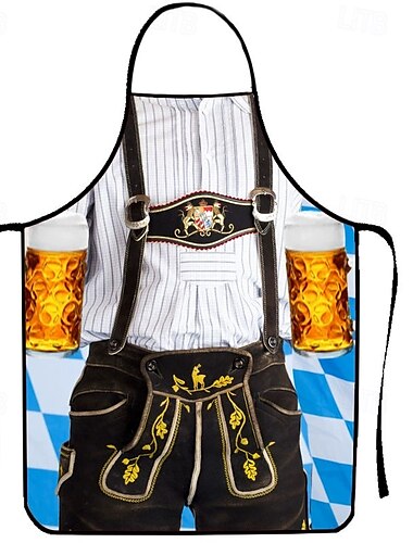  Oktoberfestbier Kostüm Schürze Dirndl Lederhosen Oktoberfest / Bier Bayerisch Bayerisches Paar Wiesn Traditioneller Stil Wiesn Herren Damen Party Bier Festival Stoff im traditionellen Stil Schürze
