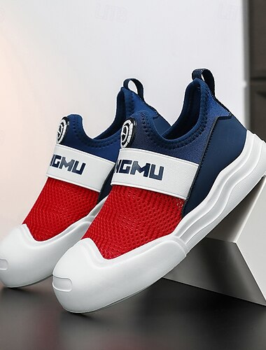  Pojkar Sneakers Dagligen Sport och utomhus Ledigt Skolskor Nät PU Elastisk tyg Stötdämpning Mateial som andas Halk Stora barn (7 år +) Lilla barn (4-7år) Skola Ledigt Dagligen Utomhusträning Camping