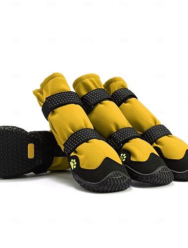  Hundeschuhe für große, kleine und mittelgroße Hunde – atmungsaktive Hundestiefel für den Sommer, Pfotenschutz für heiße Straßenbeläge, für Spaziergänge im Freien im Winter und Schnee, rutschfeste