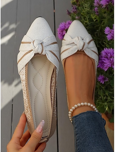  ballerine slip-on Flyknit Knot da donna: tomaia in morbida maglia con strisce eleganti e suola resistente, perfette per attività comode e casual