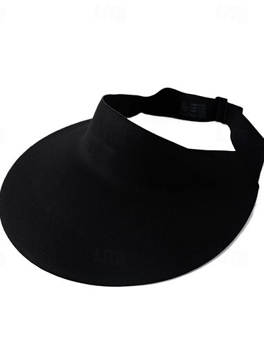  Tennis Sport Visier Parasole Herren Einfarbig Klassisch Mode Verstellbar UV-Sonnenschutz Atmungsaktiv für Tennis Baseball Laufen Sommer Dunkelgrau Schwarz Khaki