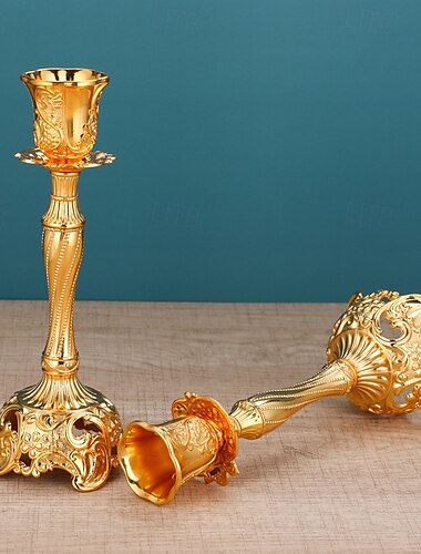  Vintage kristallen kaarsenhouder, Europese stijl kandelaar met één kop voor een romantisch diner, een bruiloftstafeldecoratie of een luxe woondecoratie