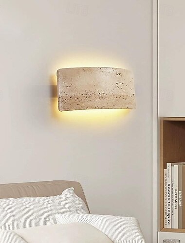 Wabi-sabi sten LED vägglampa LED atmosfärsljus trappa gård retro balkong badrum 110-240v